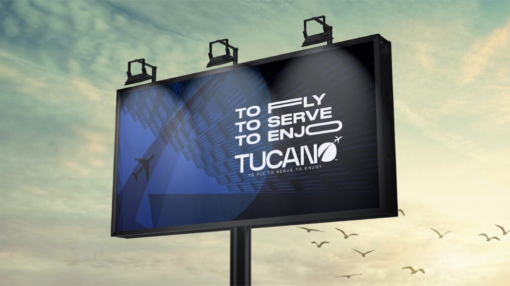 tucano visual identity and social media